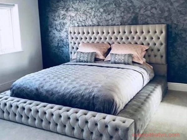Giường bọc nệm cao cấp Hoàng Gia
