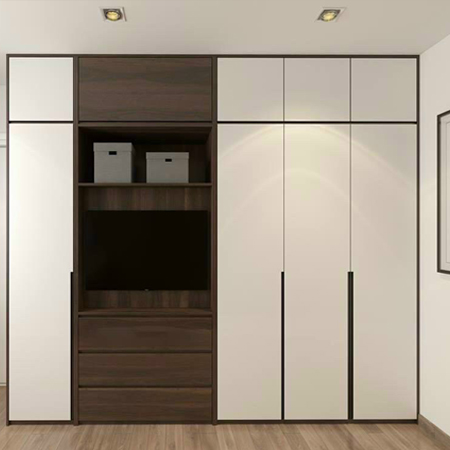Tủ áo quần MDF sát trần