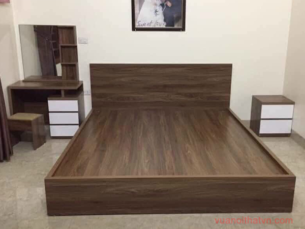 Giường gỗ MDF phủ melamine
